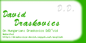 david draskovics business card